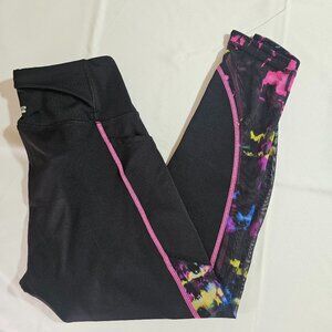 Fila Sport Leggings - Mesh Panel on Calf - With Pockets